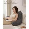 imageBlissful Diary Reading Pillow Large Backrest Pillow with Shredded Memory Foam for Adult ampamp Children Designed for Bed and Couch Sitting Up Includes Arms Pockets and Washable Cover Dark GrayDark Gray