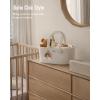 imageBlissful Diary Baby Diaper Caddy Organizer Cotton Rope Diaper Caddy Basket Large Storage Basket Gift for Baby Shower Newborn Essentials Bear Roman GreenBeige