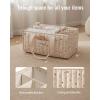 imageBlissful Diary Floral Diaper Caddy Organizer Stylish Nursery Storage Basket Gift for Baby Shower Newborn Essentials Floral BeigeWoodland Cream