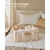 imageBlissful Diary Floral Diaper Caddy Organizer Stylish Nursery Storage Basket Gift for Baby Shower Newborn Essentials Floral BeigeWoodland Cream