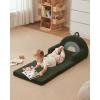 imageBlissful Diary Foldable Toddler Couch 2in1 Comfy Toddler Chair ampamp Lounger for Reading Nap Playroom Kids Couch Sofa for 1 2 3 Year Old Girls Boys Birthday Gift Dark Green ArcletDark Green Arc