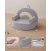 imageBlissful Diary Foldable Toddler Couch 2in1 Comfy Toddler Chair ampamp Lounger for Reading Nap Playroom Kids Couch Sofa for 1 2 3 Year Old Girls Boys Birthday Gift Dark Green ArcletLight Gray Arc