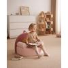 imageBlissful Diary Foldable Toddler Couch 2in1 Comfy Toddler Chair ampamp Lounger for Reading Nap Playroom Kids Couch Sofa for 1 2 3 Year Old Girls Boys Birthday Gift Dark Green ArcletBlush Pink Arc