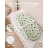 imageBlissful Diary Muslin Baby Changing Pad with Waterproof Lining Foam Diaper Changing Table Pad with Cover for Dressers Monstera RectangularMonstera