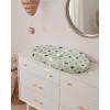 imageBlissful Diary Muslin Baby Changing Pad with Waterproof Lining Foam Diaper Changing Table Pad with Cover for Dressers Monstera RectangularMonstera