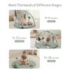 imageBlissful Diary Baby Play Gym Mat Tummy Time Mat with 6 Detachable Toys for StageBased Sensory ampamp Motor Skill Development Baby Activity Mat Easy to Install ampamp Clean Baby Essentials Gift Sage GreenSage Green