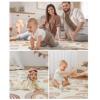 imageBlissful Diary Baby Play Mats for Floor Reversible Soft Foam Playmat for Babies and Toddlers Foldable Waterproof Baby Crawling Mat with Edge Reinforcement for Indoor ampamp Outdoor 78x50rainbow stripes