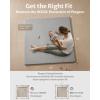 imageBlissful Diary Vegan Leather Baby Play Mat 50x50 Thicken Foam Cushioned ampamp Waterproof Playpen Mat for Infants and Toddlers Stylish and Just WipeClean Playmat for Baby Play on Floor TaupeLight Gray