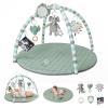 imageBlissful Diary Baby Play Gym Mat Tummy Time Mat with 6 Detachable Toys for StageBased Sensory ampamp Motor Skill Development Baby Activity Mat Easy to Install ampamp Clean Baby Essentials Gift Sage GreenSage Green