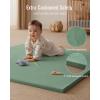 imageBlissful Diary Ultra Soft Baby Play Mat 71x59 Extra Large Floor Mat with Removable ampamp Washable SlipOn Cover for Babies and Toddlers Sage GreenSage Green