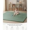imageBlissful Diary Ultra Soft Baby Play Mat 71x59 Extra Large Floor Mat with Removable ampamp Washable SlipOn Cover for Babies and Toddlers Sage GreenSage Green