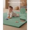 imageBlissful Diary Ultra Soft Baby Play Mat 71x59 Extra Large Floor Mat with Removable ampamp Washable SlipOn Cover for Babies and Toddlers Sage GreenSage Green