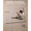 imageBlissful Diary Vegan Leather Baby Play Mat 50x50 Thick Foam Cushioned ampamp Waterproof Playpen Mat for Infants and Toddlers Stylish and Just WipeClean Playmat for Baby Play on Floor BeigeTaupe