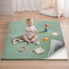 imageBlissful Diary Ultra Soft Baby Play Mat 71x59 Extra Large Floor Mat with Removable ampamp Washable SlipOn Cover for Babies and Toddlers Sage GreenSage Green