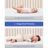 imageBlissful Diary Mini Crib Mattress 2Stage Dual Firmness with High Density Support Foam and Cooling Gel Memory Form 38 x 24inch Mini Mattress for Crib with UltraSoft Removable Jacquard Cover White