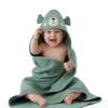 imageBlissful Diary Muslin Baby Hooded Towel 2 Pack Soft ampamp Absorbent Bath Towel for Infant Toddler Unisex Baby Gift Newborn Essentials Bear ampamp GiraffeSmart Bear