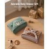 imageBlissful Diary Muslin Baby Hooded Towel Soft and Absorbent Bath Towel for Newborn Infant Toddler Unisex 32x32  Gentle GiraffeSmart Bear  Gentle Giraffe