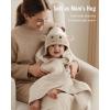 imageBlissful Diary Muslin Baby Hooded Towel Soft and Absorbent Bath Towel for Newborn Infant Toddler Unisex 32x32  Gentle GiraffeSmart Bear  Gentle Lamb