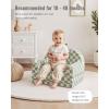 imageBlissful Diary Foldable Toddler Couch 2in1 Comfy Toddler Chair ampamp Lounger for Reading Nap Playroom Kids Couch Sofa for Girls Boys Birthday Gift Sage Checkered
