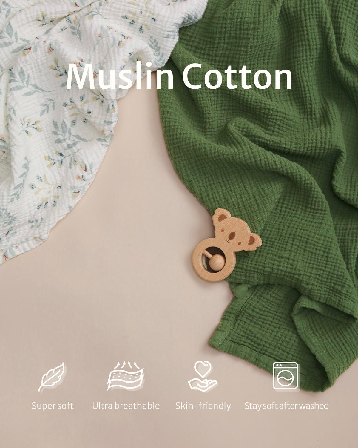 imageBlissful Diary Muslin Nursing Cover for Breastfeeding Breathable Breastfeeding Cover up with Arch Neckline for Women Nursing ApronLight BlueDark Green