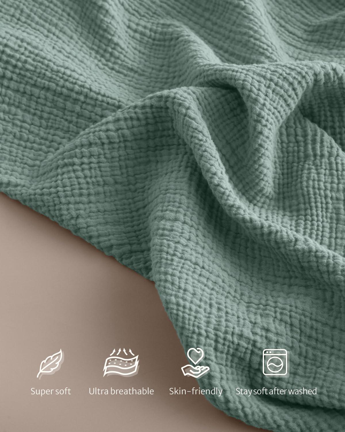 imageBlissful Diary Muslin Nursing Cover for Breastfeeding Breathable Breastfeeding Cover up with Arch Neckline for Women Nursing ApronLight BlueRoman Green