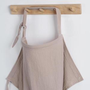 imageBlissful Diary Muslin Nursing Cover for Breastfeeding Breathable Breastfeeding Cover up with Arch Neckline for Women Nursing Apron Pink FloralAgreeable Gray