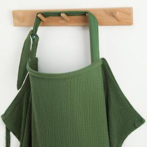 imageBlissful Diary Muslin Nursing Cover for Breastfeeding Breathable Breastfeeding Cover up with Arch Neckline for Women Nursing Apron Pink FloralDark Green