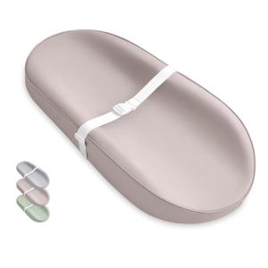 image:imageBlissful Diary Vegan Leather Baby Changing Pad with Waterproof amp WipeClean PU Cover Avocado Size Cozy Diaper Changing Pad for Dresser and Table TaupeAvocado Taupe