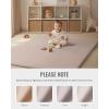 image:imageBlissful Diary Vegan Leather Baby Play Mat 71x59 Thicken Foam Cushioned amp Waterproof Playpen Mat for Infants and Toddlers Stylish and Just WipeClean Playmat for Baby Play on Floor Light GrayTaupe