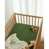 image:imageBlissful Diary Muslin Crib Sheets for Girl Boy Boho Neutral Soft Cotton Baby Sheet for 52x28 Standard Crib Mattress 2 PackBrown Checkboard amp BrownMonstera  Dark Green