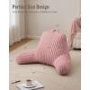 image:imageBlissful Diary Reading Pillow for Sitting in Bed Flannel Back Pillow Bed Sitting Up for Adult amp Children Backrest Cushion for Sit Up in Couch or Floor Dorm Essentials Plush PinkPlush Pink
