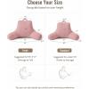 image:imageBlissful Diary Reading Pillow for Sitting in Bed Flannel Back Pillow Bed Sitting Up for Adult amp Children Backrest Cushion for Sit Up in Couch or Floor Dorm Essentials Plush PinkPlush Pink