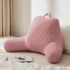 image:imageBlissful Diary Reading Pillow for Sitting in Bed Flannel Back Pillow Bed Sitting Up for Adult amp Children Backrest Cushion for Sit Up in Couch or Floor Dorm Essentials Plush PinkPlush Pink