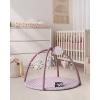 image:imageBlissful Diary Baby Play Gym Mat Play Mat Activity Mat with 6 Detachable Toys for StageBased Sensory amp Motor Skill Development Easy to Install amp Clean Baby Essentials Gift Brown CheckerboardLavender Pink