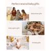 image:imageBlissful Diary Baby Play Gym Mat Play Mat Activity Mat with 6 Detachable Toys for StageBased Sensory amp Motor Skill Development Easy to Install amp Clean Baby Essentials Gift Brown CheckerboardBeige