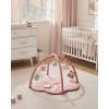 image:imageBlissful Diary Baby Play Gym Mat Tummy Time with 6 Detachable Toys for Sensory amp Motor Skill Development Baby Activity Mat for Girl Boy Newborn Essentials Shower Gift Pink Floral