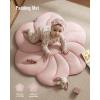 image:imageBlissful Diary Baby Play Gym Mat Tummy Time with 6 Detachable Toys for Sensory amp Motor Skill Development Baby Activity Mat for Girl Boy Newborn Essentials Shower Gift Pink Floral