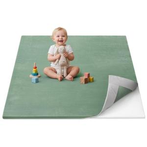 image:imageBlissful Diary Baby Play Mat with Removable Ultra Soft Cover 13 Thicker Foam Mat Sage Green 71 X 59