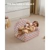 image:imageBlissful Diary Toddler Chair Snuggly Soft Kids Sofa Chair Supportive Toddler Couch for Boys and Girls Kids Furniture for Baby Gift Blush CheckeredBlush Checkered