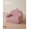 image:imageBlissful Diary Toddler Chair Snuggly Soft Kids Sofa Chair Supportive Toddler Couch for Boys and Girls Kids Furniture for Baby Gift Blush CheckeredBlush Pink