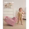 image:imageBlissful Diary Toddler Chair Snuggly Soft Kids Sofa Chair Supportive Toddler Couch for Boys and Girls Kids Furniture for Baby Gift Blush CheckeredBlush Pink
