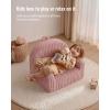 image:imageBlissful Diary Toddler Chair Snuggly Soft Kids Sofa Chair Supportive Toddler Couch for Boys and Girls Kids Furniture for Baby Gift Blush CheckeredBlush Pink