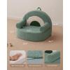 image:imageBlissful Diary Toddler Chair Snuggly Soft Kids Sofa Chair Supportive Toddler Couch for Boys and Girls Kids Furniture for Baby Gift Blush CheckeredSage Green Rainbow