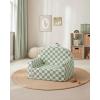image:imageBlissful Diary Toddler Chair Snuggly Soft Kids Sofa Chair Supportive Toddler Couch for Boys and Girls Kids Furniture for Baby Gift Blush CheckeredSage Checkered