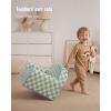 image:imageBlissful Diary Toddler Chair Snuggly Soft Kids Sofa Chair Supportive Toddler Couch for Boys and Girls Kids Furniture for Baby Gift Blush CheckeredSage Checkered