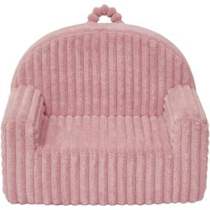 image:imageBlissful Diary Toddler Chair Snuggly Soft Kids Sofa Chair Supportive Toddler Couch for Boys and Girls Kids Furniture for Baby Gift Blush CheckeredBlush Pink