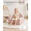 image:imageBlissful Diary Toddler Couch 2in1 Comfy Toddler Chair amp Lounger Soft Flannel Fleece Kids Couch Sofa for Old Girls Boys Birthday Gift Sage GreenBlush Checkered