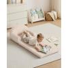 image:imageBlissful Diary Toddler Couch 2in1 Comfy Toddler Chair amp Lounger Soft Flannel Fleece Kids Couch Sofa for Old Girls Boys Birthday Gift Sage GreenCream White