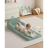 image:imageBlissful Diary Toddler Couch 2in1 Comfy Toddler Chair amp Lounger Soft Flannel Fleece Kids Couch Sofa for Old Girls Boys Birthday Gift Sage GreenSage Green