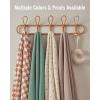 image:imageBlissful Diary Muslin MultiUse Cloth  4in1 Privacy Nursing Cover Swaddle Blanket Car Seat Cover Burp Cloth Portable Breastfeeding Essentials for Women Baby Must Have Brown CheckboardPink Floral